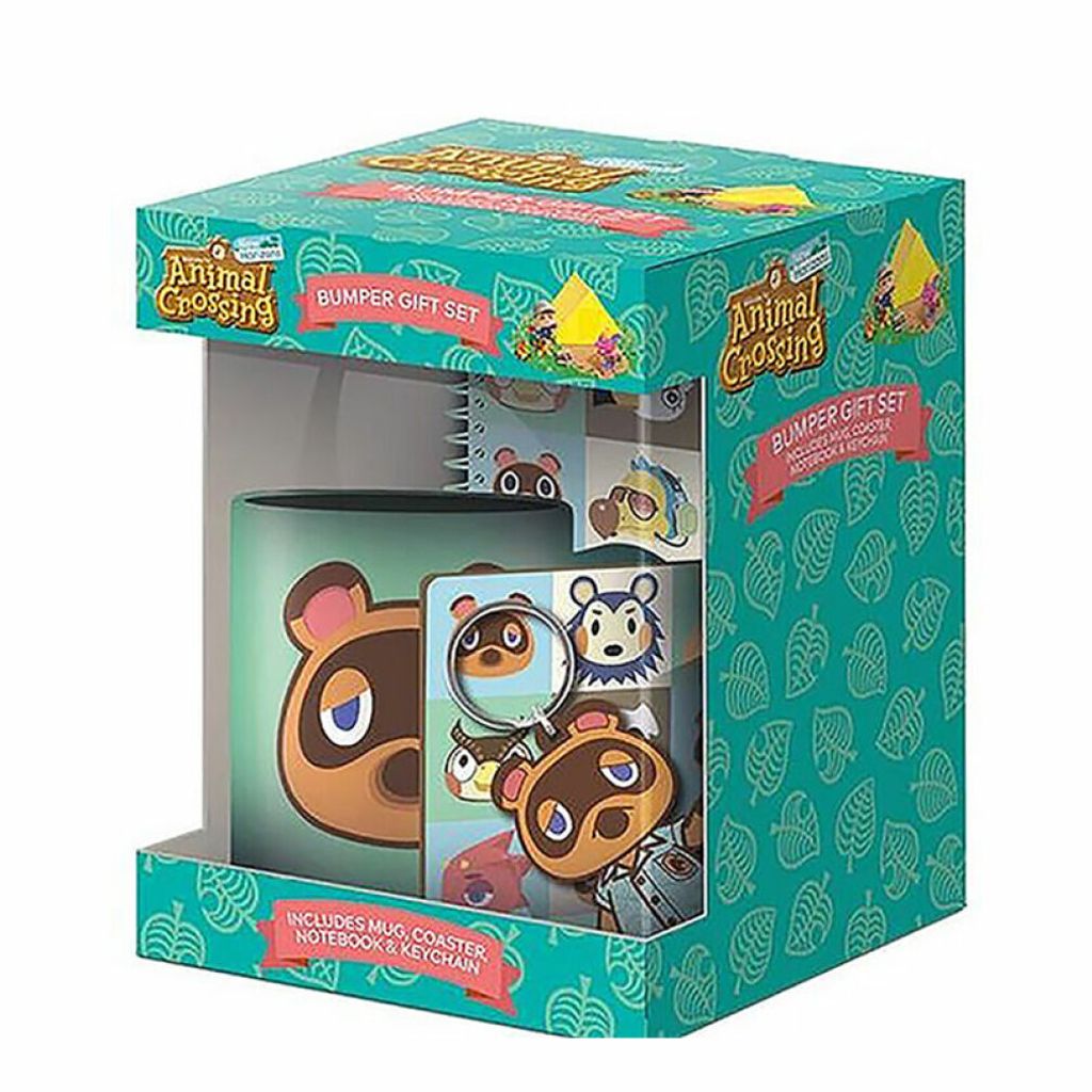 Animal Crossing Set Tasse + Notebook + Keyring and coaster