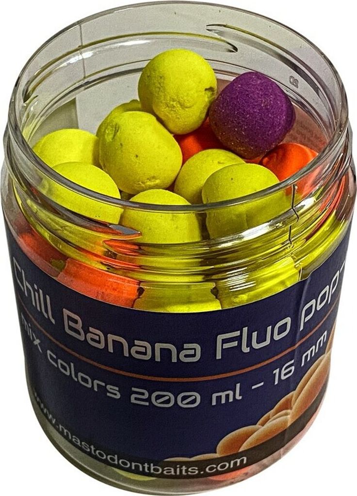 Mastodont Baits boilies Fluo Pop-Up 16mm 200ml BM01040