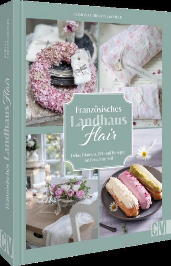 Armoire Französisches Landhaus-Flair avec Miroir et Finition Patinée