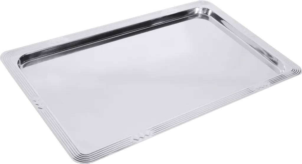 Vassoio GN 1/1 Elegance - Acciaio Decorato per Alta Ristorazione