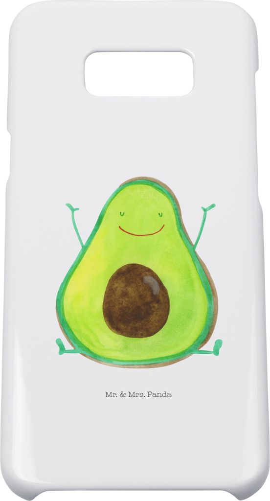 Mr. & Mrs. Panda Samsung Galaxy S8 plus Handyhülle Avocado Glücklich - Weiß - Geschenk, Frucht, Chaos, Hülle, Cover, Freude, Handy Case