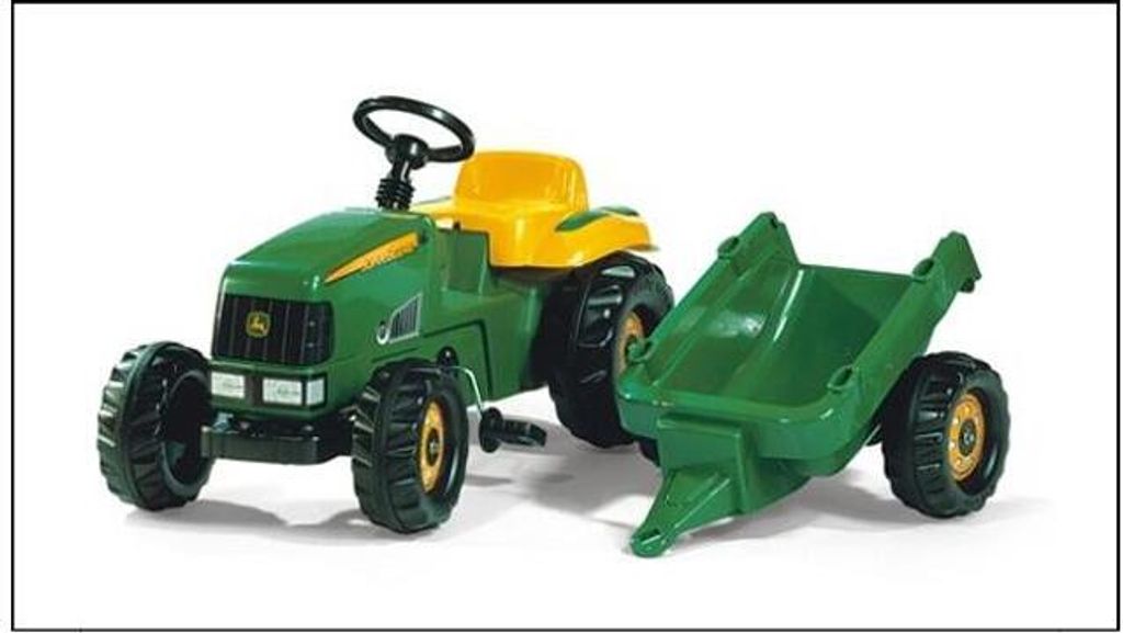 rolly toys Kid Trettraktor mit Anhänger John Deere, Maße: 134x47x52 cm; 01 219 0