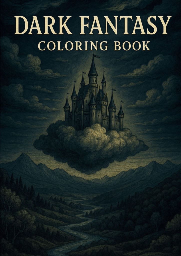 Dunkles Fantasy-Malbuch