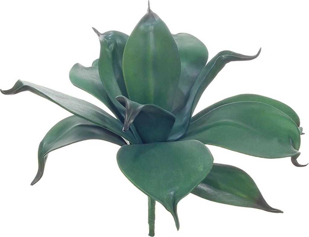 artplants.de Kunst Sukkulente Drachenbaum-Agave MEALLA, Steckstab, grün, 25cm - Deko Agave