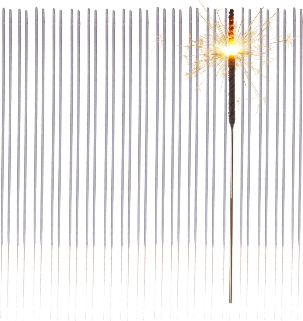 250x XXL Wunderkerzen 28 cm - Feuerwerk im Sternenlicht