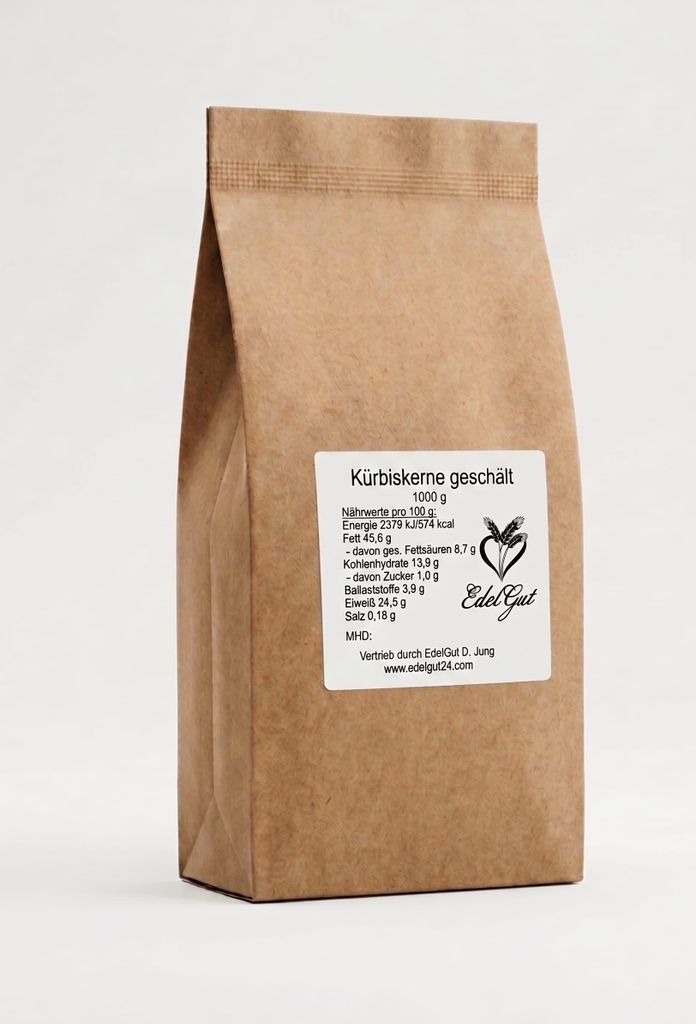 Kürbiskerne geschält 1 kg, vegan, GMO frei