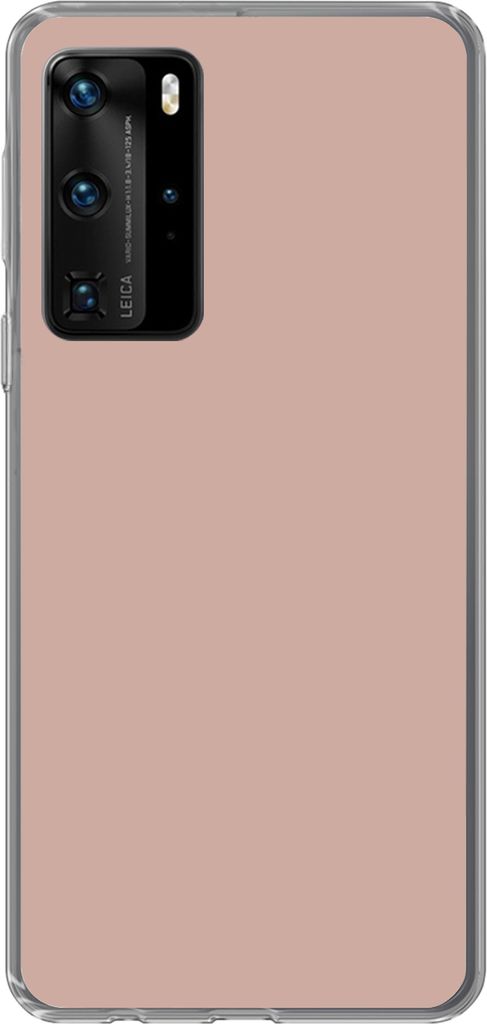 MuchoWow Handyhülle Schutzhülle Hülle für Telefoonhoesje Huawei P40 Pro Rosa - Palette - Einfarbig - Einfarbig rosa Silikon Softcase Handy H...
