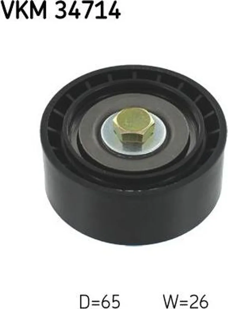 SKF VKM 34714 Rullo di rinvio/guida, cinghia trapezoidale dentata OE 1774527 compatibile con Tourneo, Transit