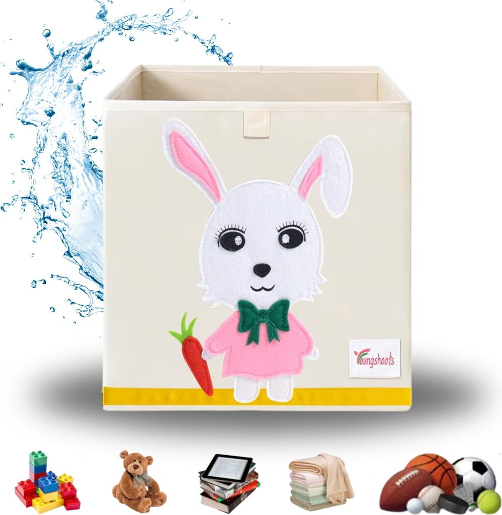 Aufbewahrungsbox für Bücher, Spielzeug, Kleidung und Regale (Hase)