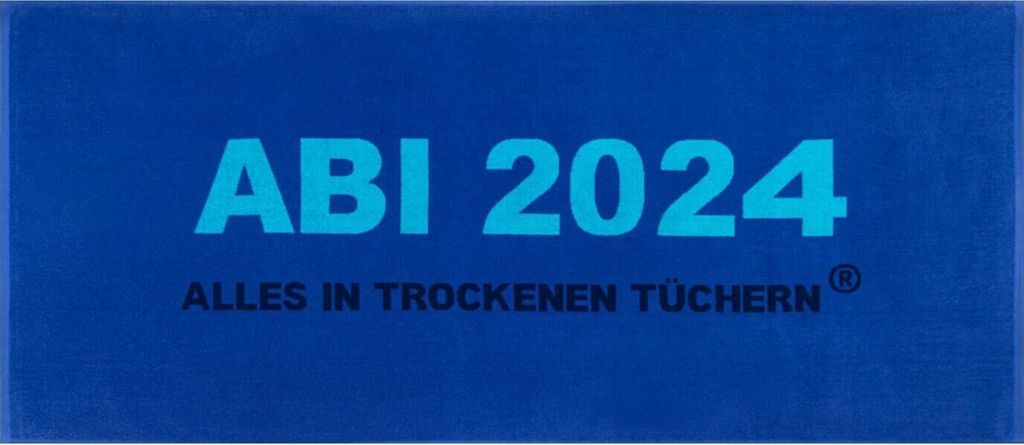 Egeria Strandlaken ABI 2024 75x180 cm Farbe kornblau Produktbild 