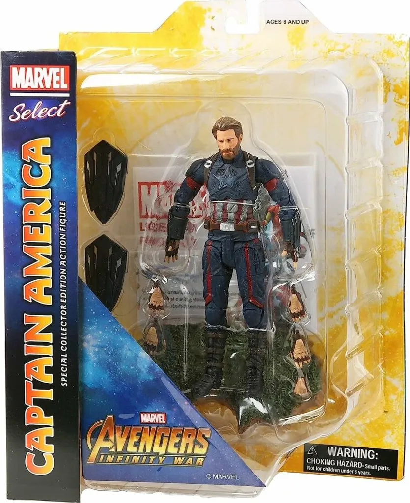 Figurine Diamond Select Captain America Avengers 18cm Articulée Marvel - 3