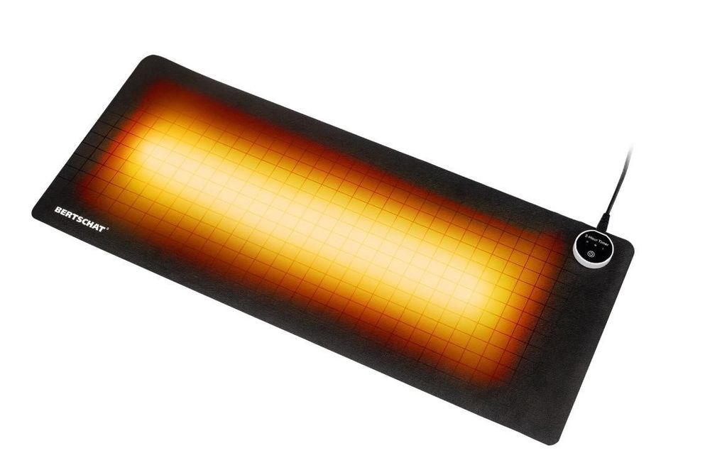 A heated desk mat on a white background.
