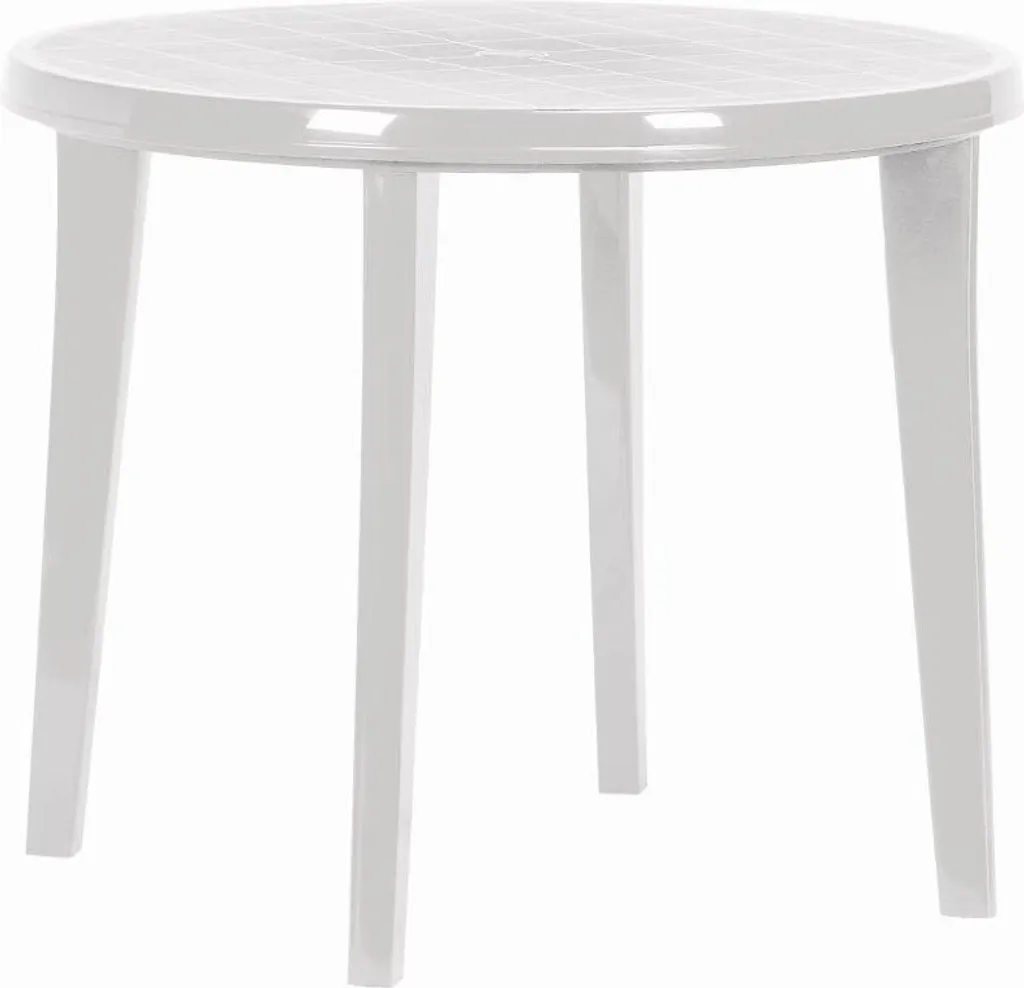 Table de jardin rectangulaire blanche Keter Lisa en résine durable