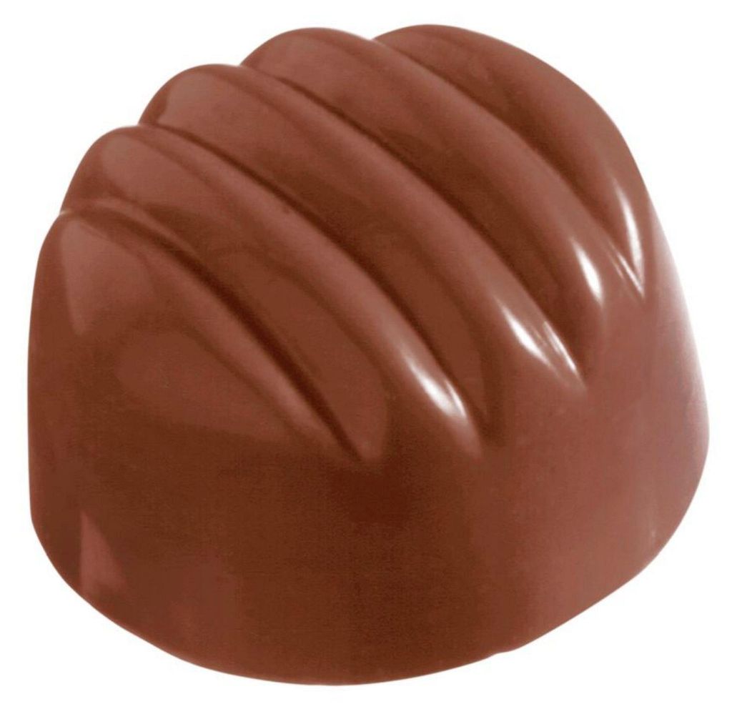 Schokoladenform Galet Polycarbonat 24er für Pralinen 29x29x17mm 11g