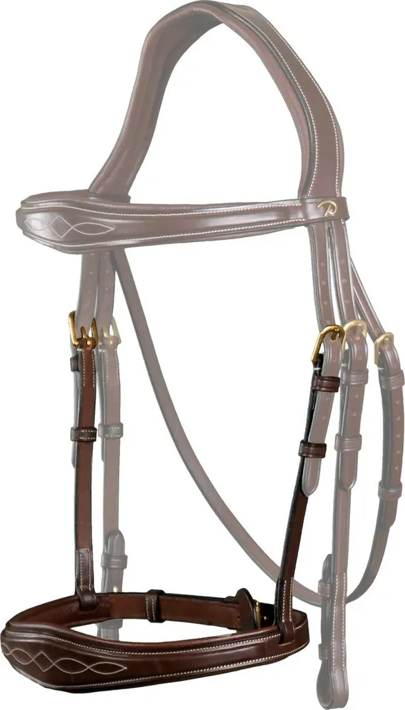 Muserolle Anatomique Dyon D Collection Cuir Anglais Marron Taille Full