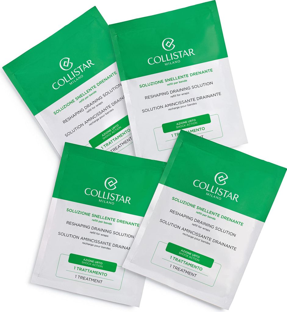 Collistar Körperformende Entwässerungslösung für Drainagebinden, 4x100ml
