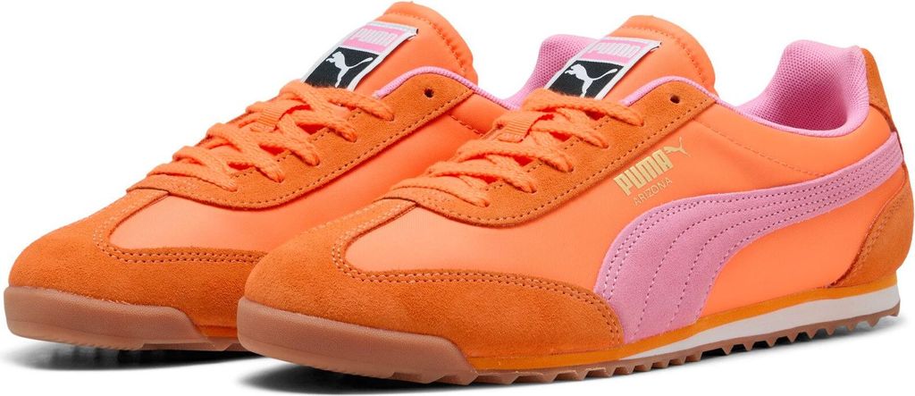 Puma Arizona Nylon - orange glo-poised pink-puma gold, Größe:12