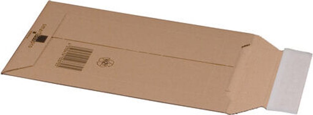 100x Wellpappe Versandtaschen 187x272mm bis 50mm Höhe Selbstklebeverschluss Aufreißfaden für A5 braun