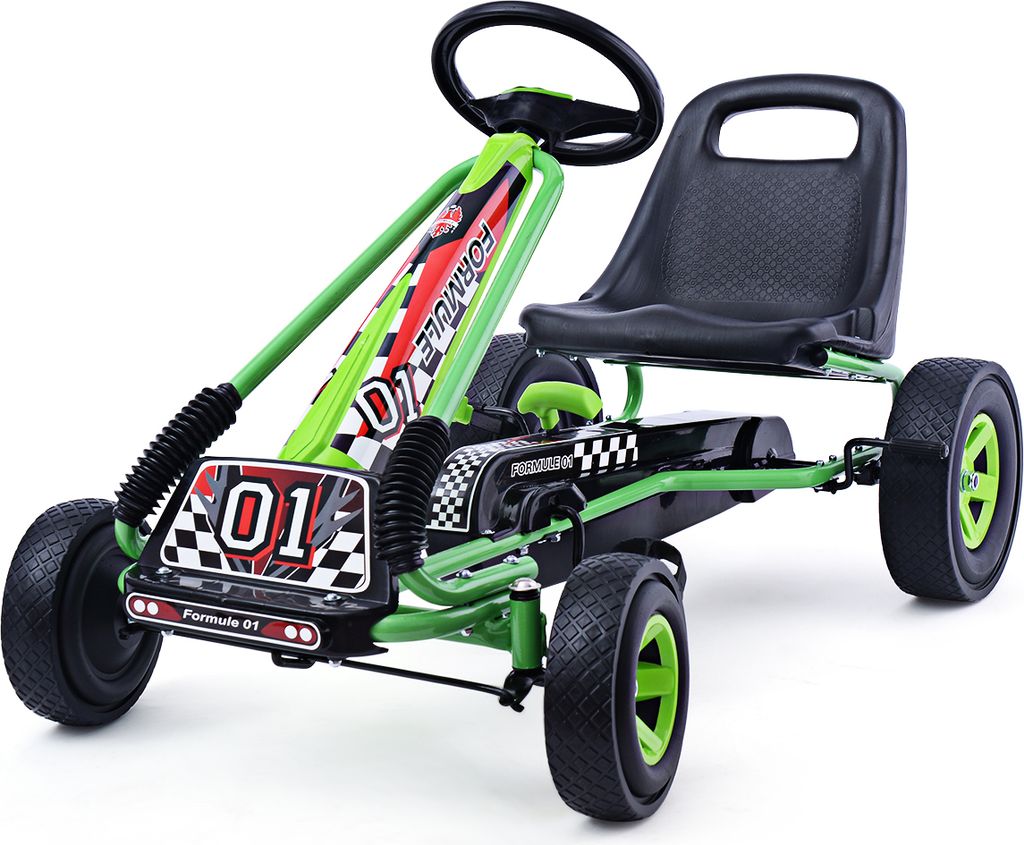 COSTWAY Gokart mit verstellbarem Sitz, Go Cart mit Produktbild 
