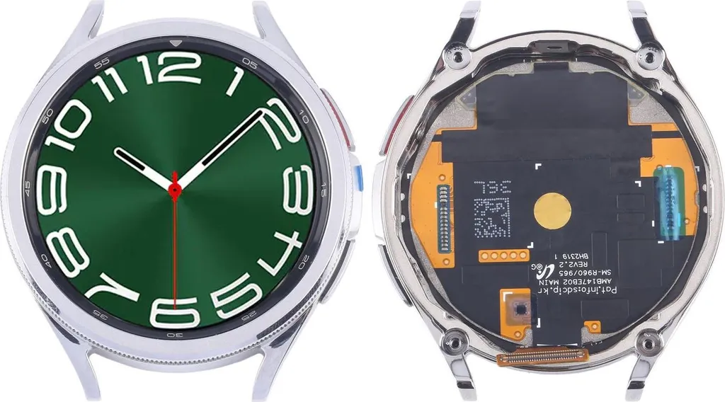 Pièce détachée écran argent Galaxy Watch 6 Classic 47mm - Écran + Cadre