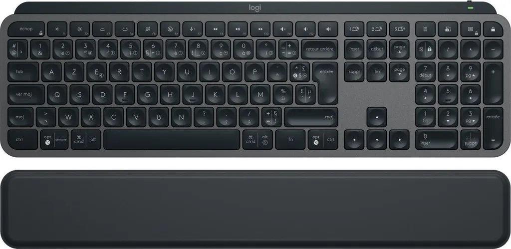 Logitech MX Keys S Clavier RF Bluetooth AZERTY Français Graphite 920-011570