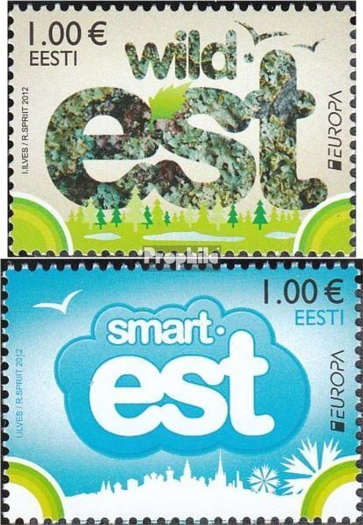 Briefmarken Estland 2012 Mi 733-734 (kompl.Ausg.) postfrisch Europa