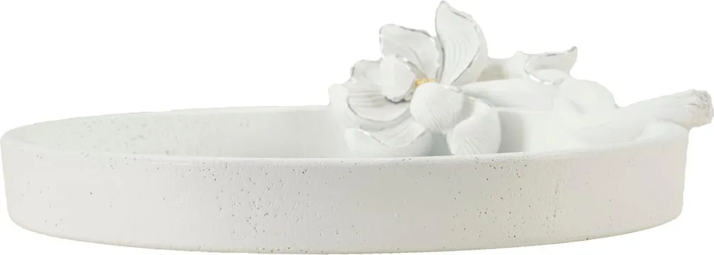 Coupe décorative design fleur de magnolia blanche pour salon chic