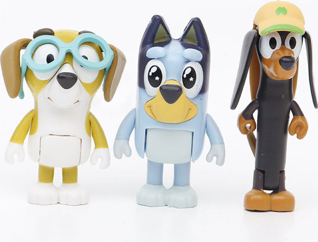 12Pcs Pokémon Cartoon Bluey Familie Anime Action Figur Produktbild 4
