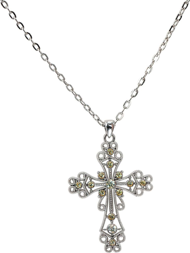 Gotik Kette mit Kreuz - Gothic Kette - Halloween Produktbild 