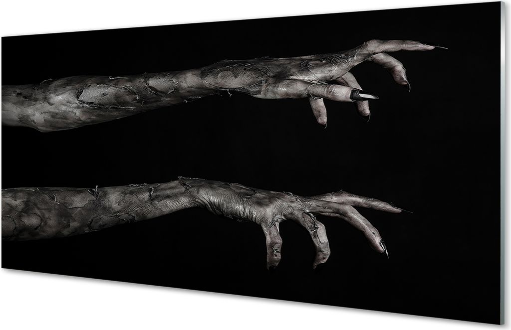 Glasbilder 100x50 Wandkunst Schwarzer Hintergrund Produktbild 
