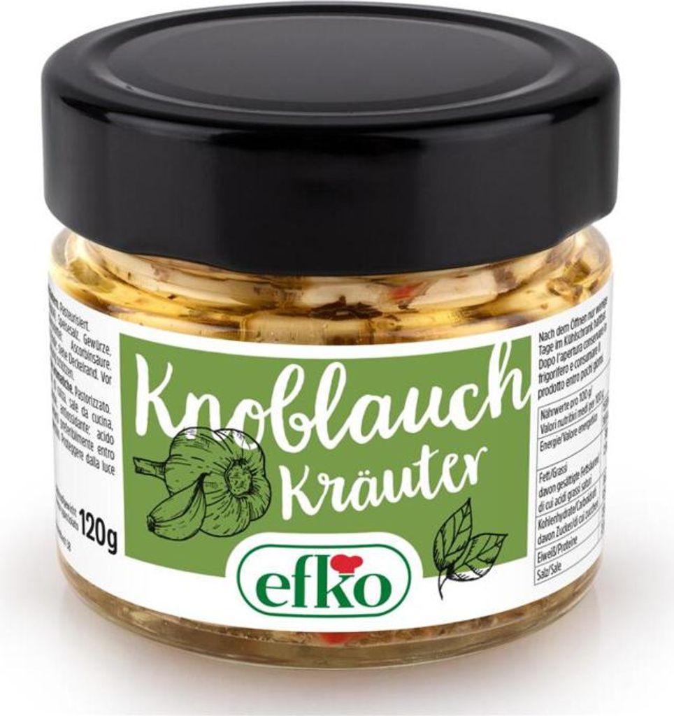 efko Knoblauch in Kräutermarinade 212ml Produktbild 