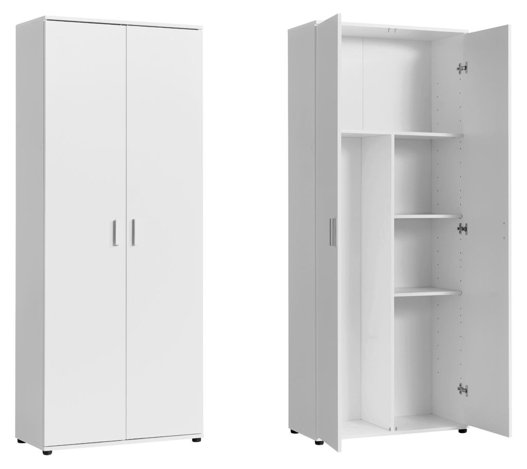 Víceúčelová skříňka 75 cm široká s policemi 75x35x184 cm Obrázek produktu 