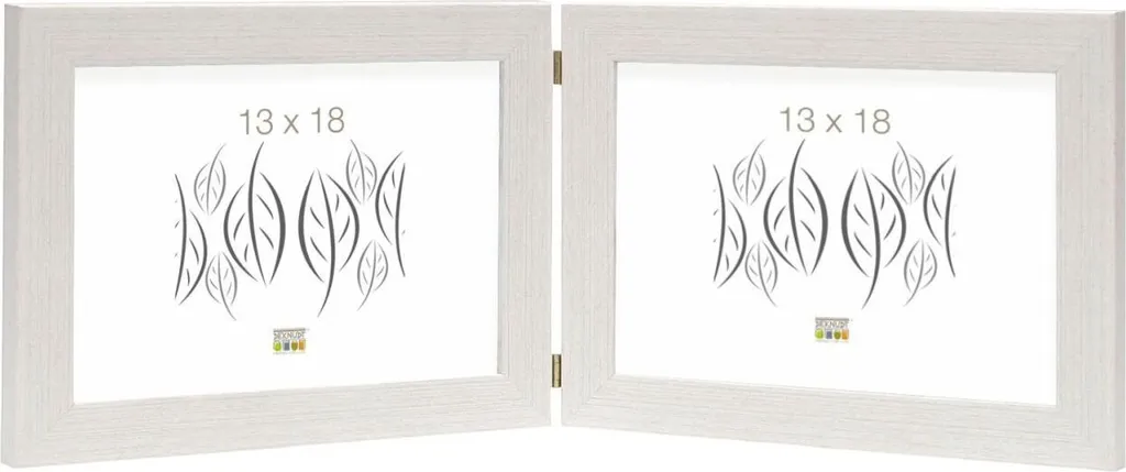 Cornice Doppia S41VF1H 15x20 Bianca: Regala un'Emozione in Orizzontale