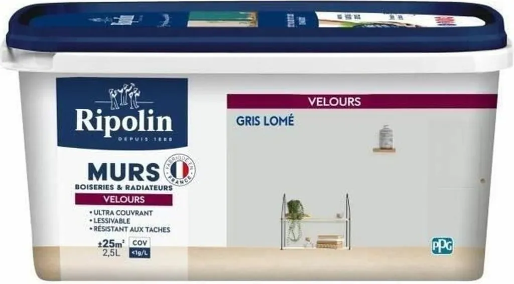 Primaire d'accrochage Ripolin Gris Mat - Sous-couche pour murs et bois