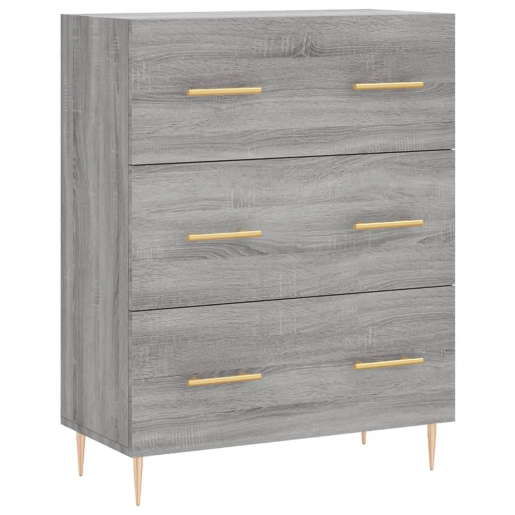 Mobile Ufficio Credenza Grigio Sonoma SYFAX™ 69,5x34x90 cm | Archivio
