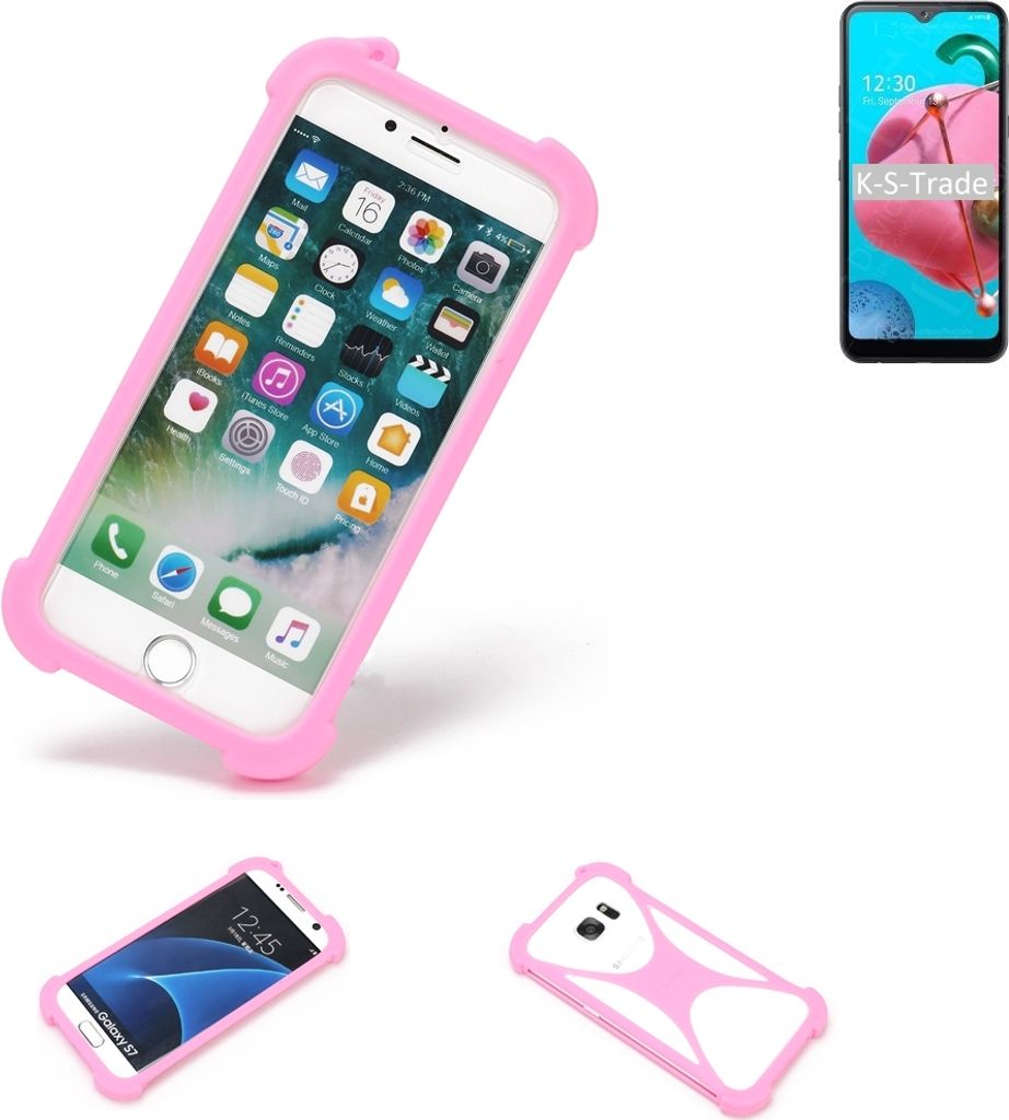 K-S-Trade Handy Hülle kompatibel mit LG Electronics Reflect Schutz Hülle Bumper Silikon Schutz Hülle Cover Case Silikoncase Silikonbumper TPU