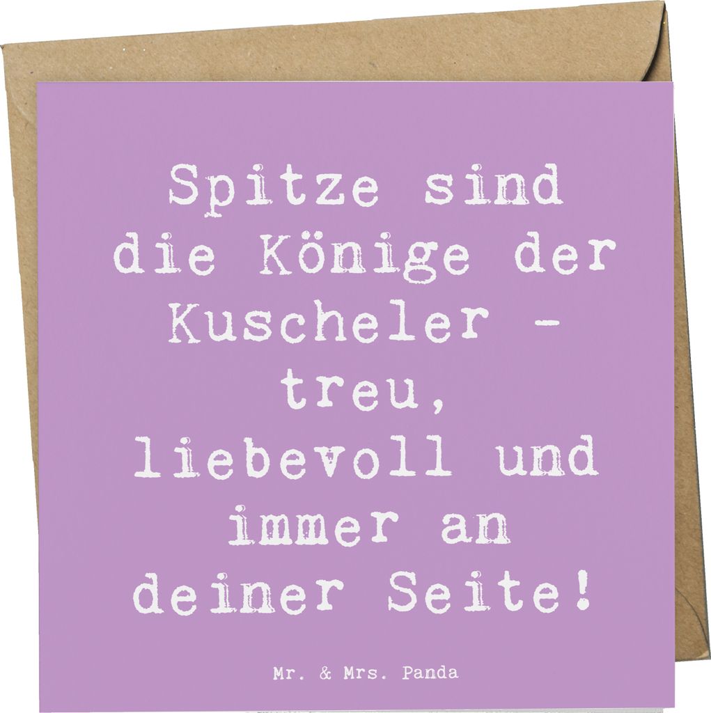 Mr. & Mrs. Panda Grußkarte Spruch Spitz König - Produktbild 