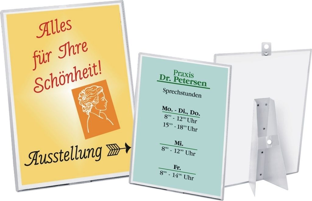 Plakatständer A3 Kunststoff transparent Packung mit 20 Stück