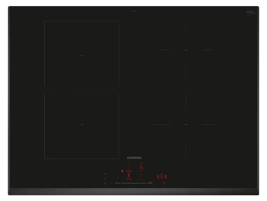 Table cuisson induction 4 feux Siemens 71cm idéale pour grandes poêles