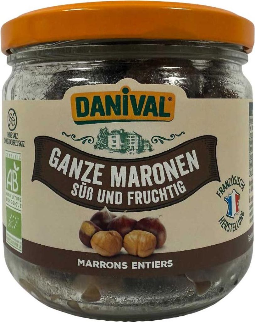 Ganze Maronen - süß und fruchtig Glas 200g Produktbild 