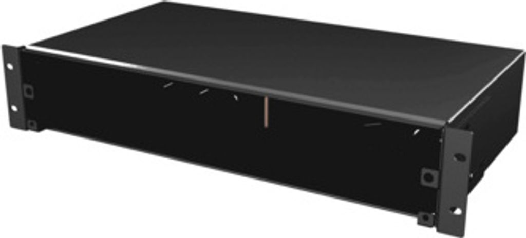 EFB Elektronik Spleißbox ausziehbar 2HE ohne Frontblende unbestückt schwarz (VSB2HE-A-SW)