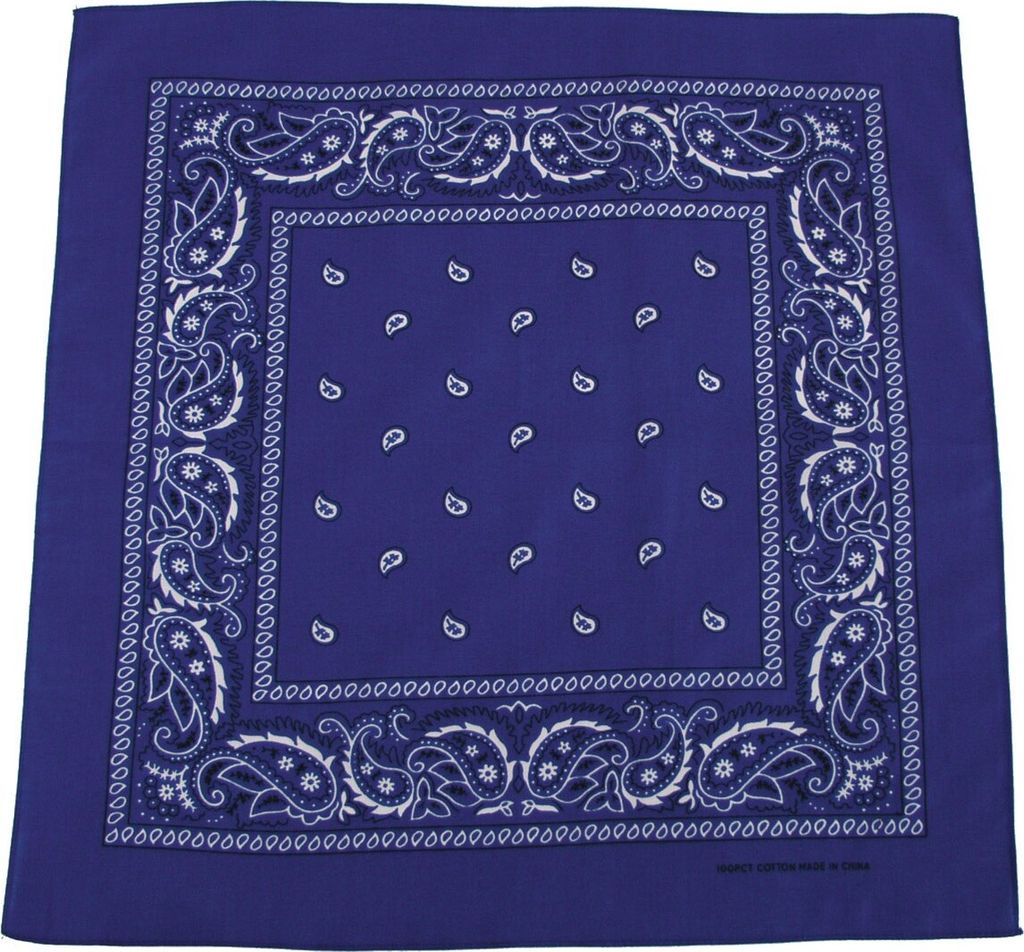 MFH Bandana, royalblau-weiß, ca. 55 x 55 cm, Baumwolle Produktbild 