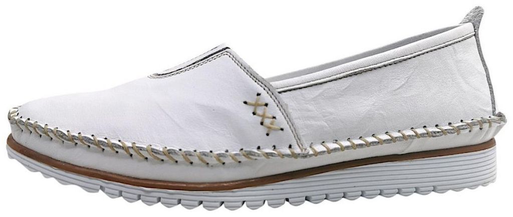 Andrea Conti - Chaussures pour femmes - Mocassins - Blanc - Image du produit 
