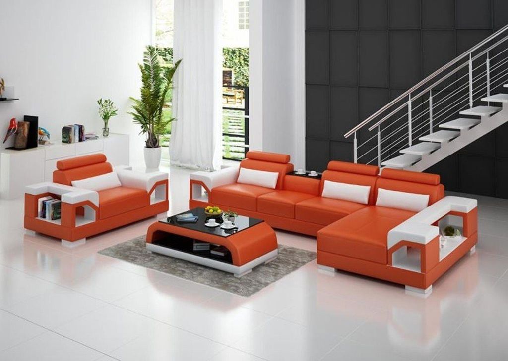 Wohnzimmer Garnitur Ecksofa Sessel JVmoebel