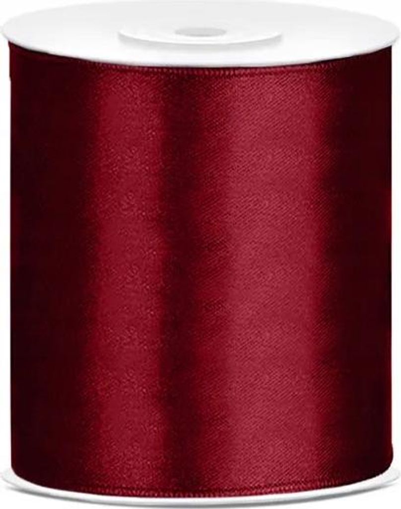 RIBBON Bänder Satinband Dekoband Ornamental Burgunderrot Produktbild 