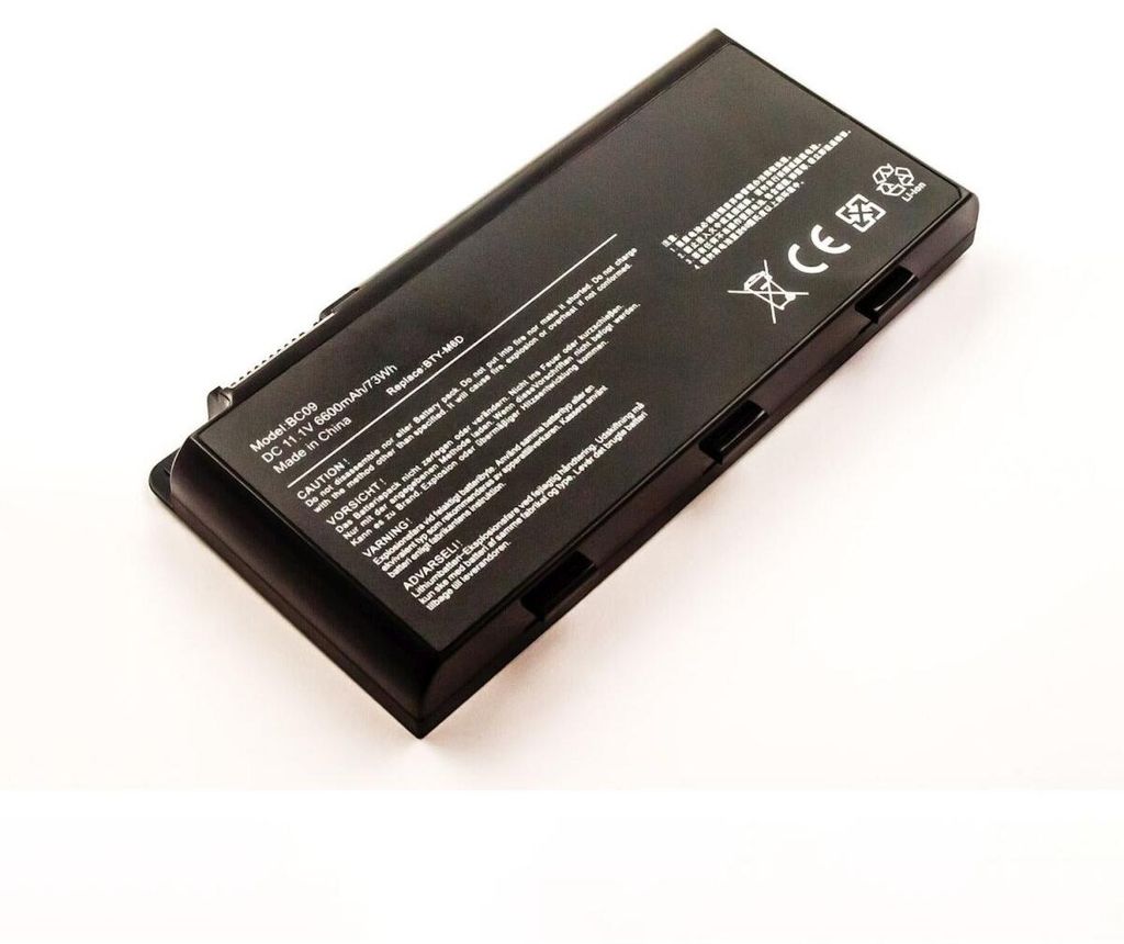 Akku für Medion Erazer X7821 Li-Ion 11,1 Volt 6600 mAh schwarz.