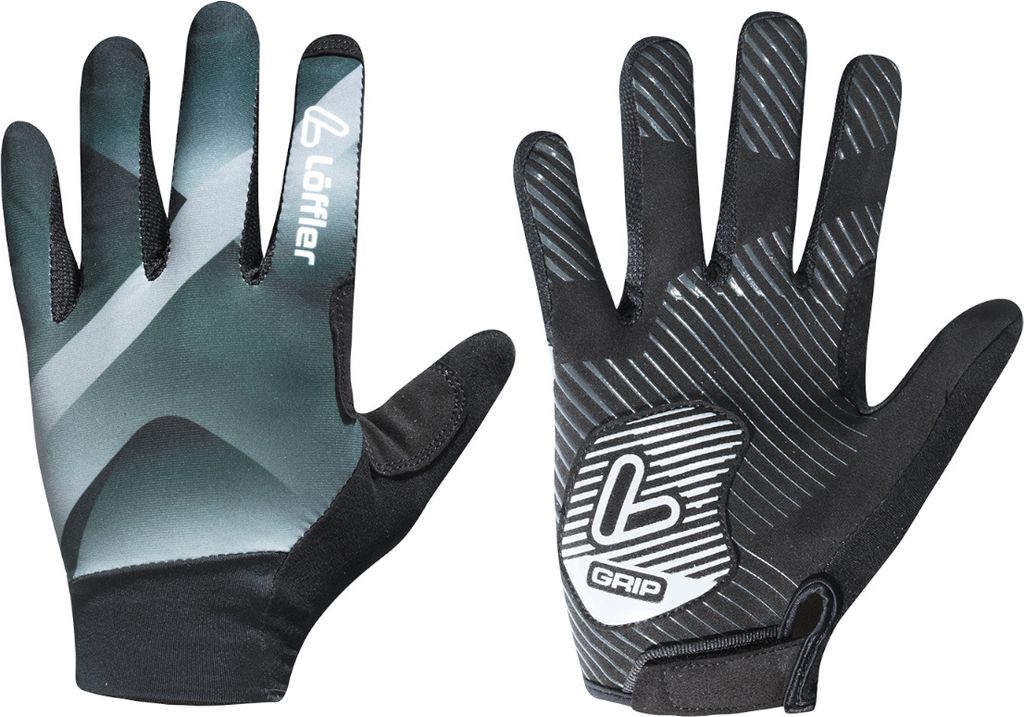 Löffler Handschuhe Vollfinger-Fahrradhandschuhe-schwarz