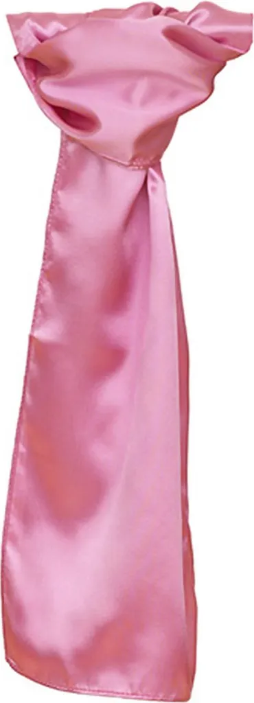 Sciarpa di raso da donna - Colore: Rosa - Dimensioni: 120 x 25cm