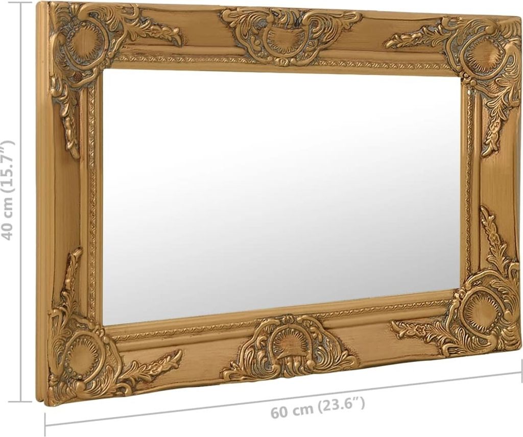 Miroir Antique Miroir Mural Baroque Miroir de Couloir Vintage Dekospiegel