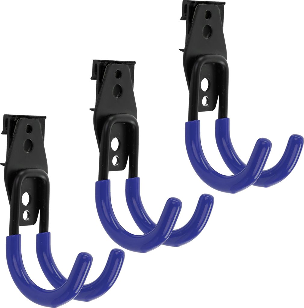 Set 3 Stck. Werkzeugwand Haken von BOTLE, Werkzeughaken, für Elektrowerkzeuge, U-förmig 7cm, stabil mit PVC-Ummantelung, für Garage, Schuppen, H...